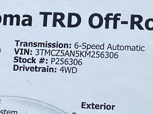 Used 2019 Toyota Tacoma TRD Off-Road AWD/4WD image 35