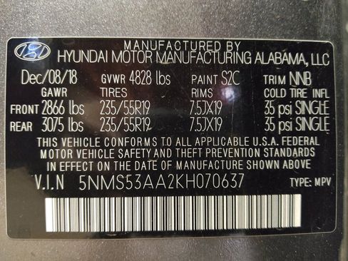 Used 2019 Hyundai Santa Fe Limited image 33