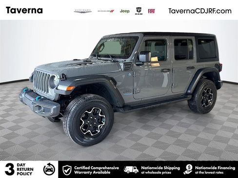 Used 2021 Jeep Wrangler Unlimited Rubicon 4xe w/ Cold Weather Group AWD/4WD image 1