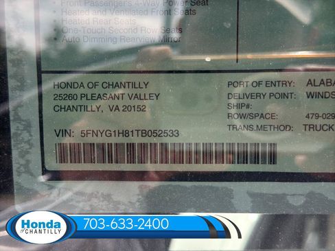 New 2026 Honda Pilot Elite image 37
