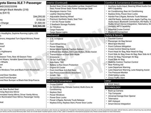 Used 2025 Toyota Sienna XLE FWD image 31