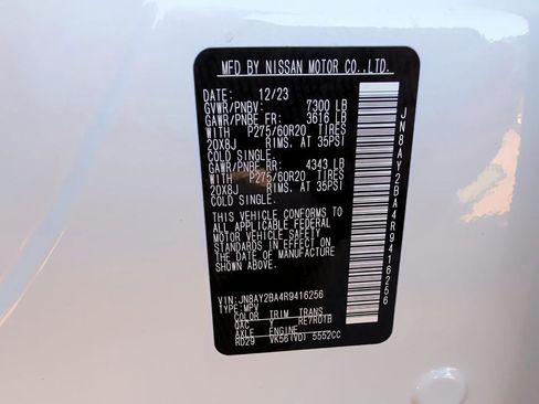 Used 2024 Nissan Armada SL w/ Midnight Edition Package image 32