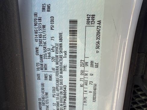 Used 2023 Ford Transit 250 250 3dr SWB Low Roof Cargo Van w/ Exterior Upgrade Package image 20