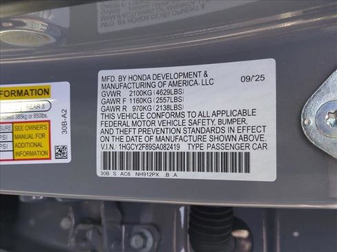 New 2025 Honda Accord Touring image 17