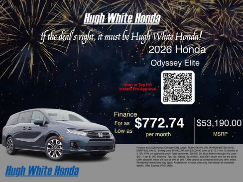 New 2026 Honda Odyssey Elite image 6