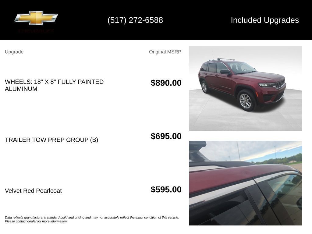 Used 2023 Jeep Grand Cherokee Laredo w/ Trailer Tow Prep Group (B) AWD/4WD image 15