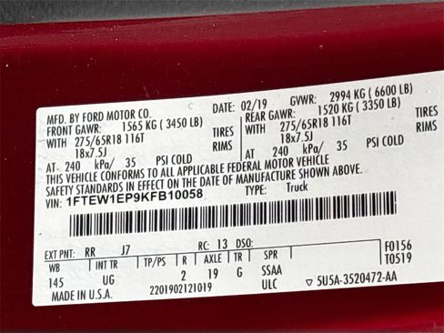 Used 2019 Ford F150 XLT w/ Equipment Group 302A Luxury image 32