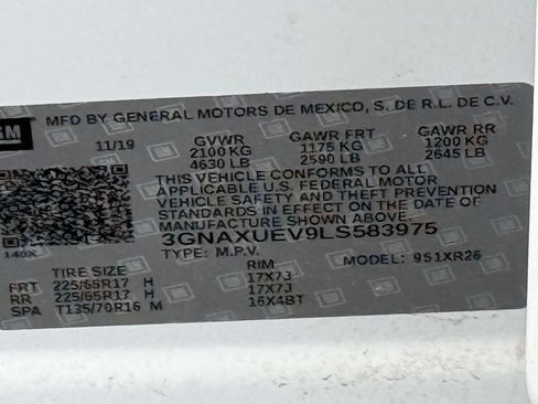 Used 2020 Chevrolet Equinox LT AWD/4WD image 15