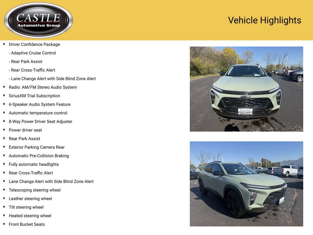 Used 2025 Chevrolet Trax ACTIV w/ Driver Confidence Package FWD image 4