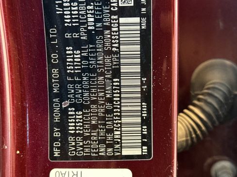 Used 2018 Honda Clarity Touring image 16