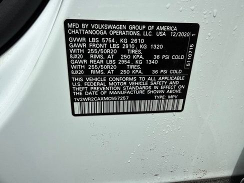 Used 2021 Volkswagen Atlas SE w/ Towing Package FWD image 23