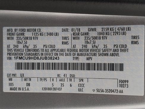 Used 2018 Ford Escape SEL AWD/4WD image 33