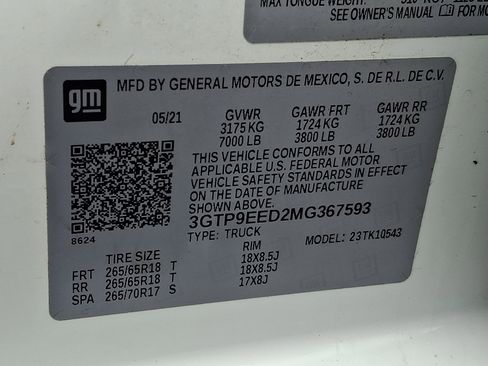 Used 2021 GMC Sierra 1500 AT4 w/ AT4 Preferred Package image 30