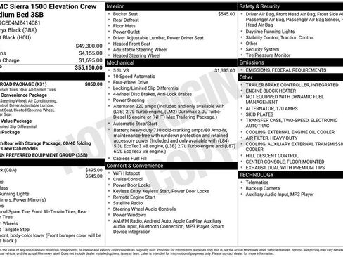 Certified 2021 GMC Sierra 1500 Elevation w/ X31 Off-Road Package image 10