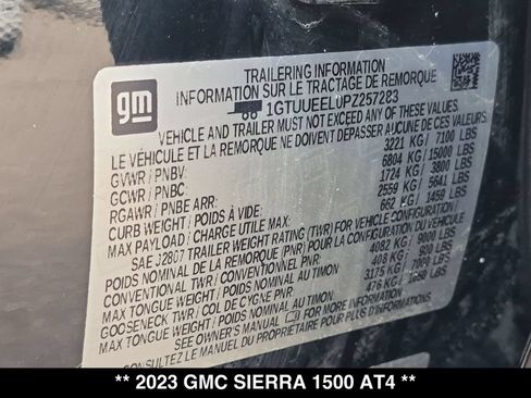Used 2023 GMC Sierra 1500 AT4 w/ AT4 Premium Package AWD/4WD image 29