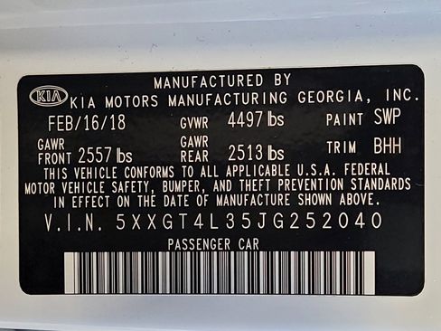 Used 2018 Kia Optima LX w/ 17" Alloy Wheels Package FWD image 33