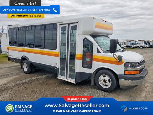 Used 2014 Chevrolet Express 4500 Extended w/ Shuttle Bus Package image 1