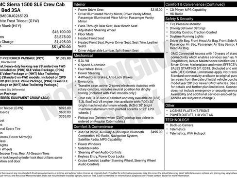 Used 2018 GMC Sierra 1500 SLE w/ SLE Fleet Preferred Package AWD/4WD image 12