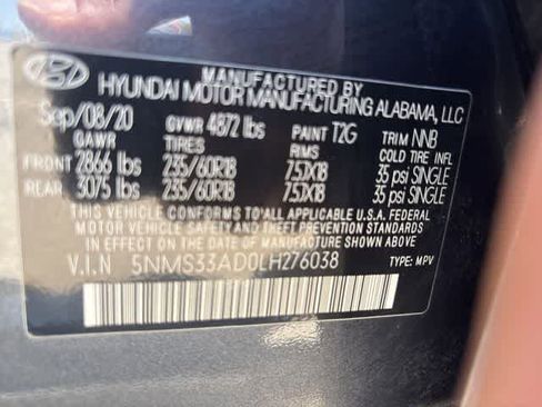 Used 2020 Hyundai Santa Fe SEL w/ Convenience + Premium Package image 23