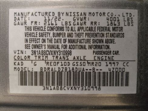 Used 2022 Nissan Sentra SV w/ All-Weather Package FWD image 33