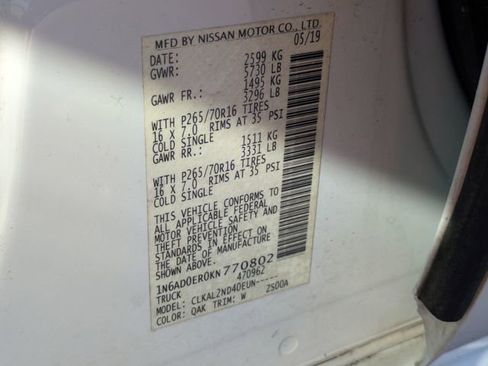 Used 2019 Nissan Frontier SV image 32