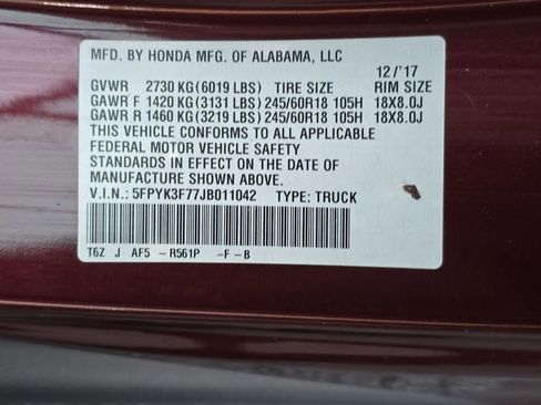 Used 2018 Honda Ridgeline RTL-E image 35