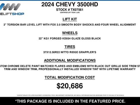 Used 2024 Chevrolet Silverado 3500 High Country w/ Technology Package AWD/4WD image 2