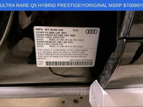 Certified 2023 Audi Q5 e Prestige w/ Prestige Package AWD/4WD image 35