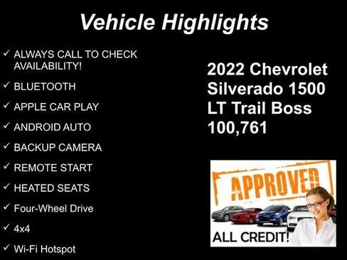 Used 2022 Chevrolet Silverado 1500 LT Trail Boss w/ Safety Package AWD/4WD image 9