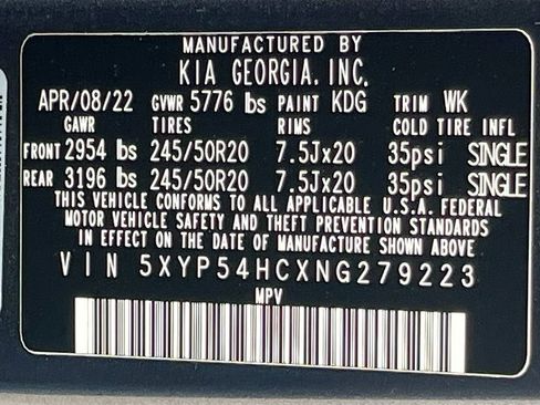 Used 2022 Kia Telluride SX w/ Towing Package FWD image 35