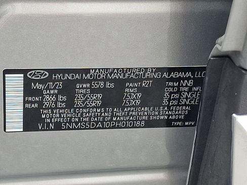 Certified 2023 Hyundai Santa Fe Limited w/ Cargo Package AWD/4WD image 27