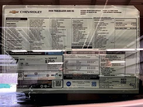 New 2026 Chevrolet TrailBlazer RS w/ Convenience Package image 14