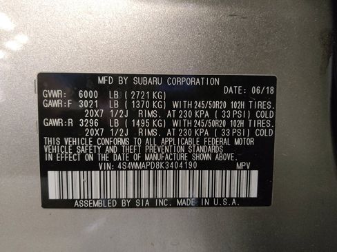 Used 2019 Subaru Ascent Limited AWD/4WD image 33