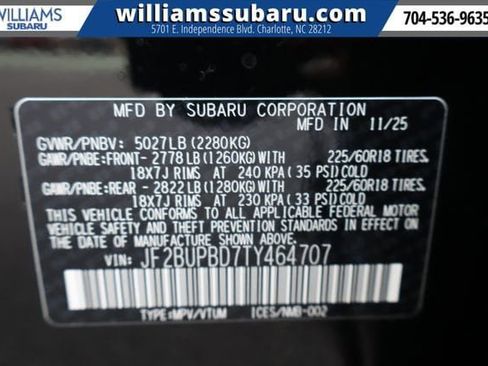 New 2026 Subaru Outback Premium image 25