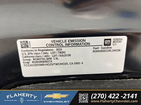Used 2024 Chevrolet Equinox LT w/ LPO, Floor Liner Package FWD image 17