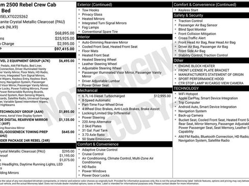 New 2026 RAM 2500 Rebel w/ Rebel Level 2 Equipment Group image 42