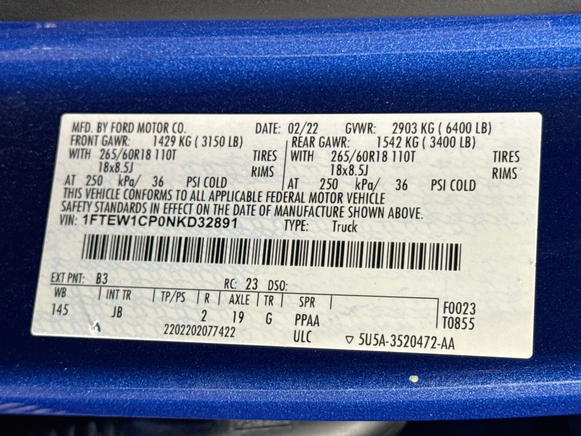 Used 2022 Ford F150 XL w/ STX Appearance Package RWD image 39