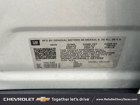 Used 2020 Chevrolet Trax LS w/ Tint and Cruise Package FWD image 10