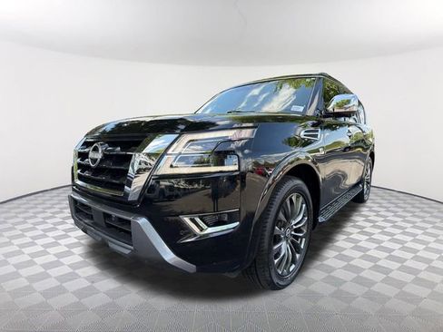 Used 2021 Nissan Armada Platinum w/ Captain's Chairs Package RWD image 1
