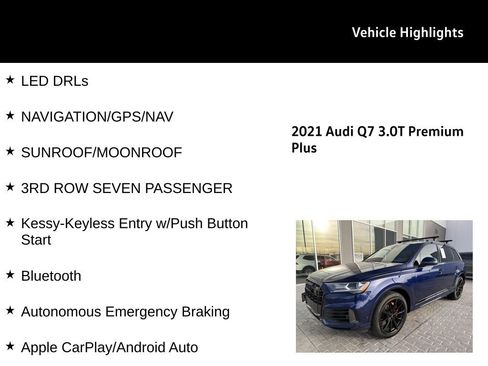Used 2021 Audi Q7 3.0T Premium Plus w/ Executive Package image 28