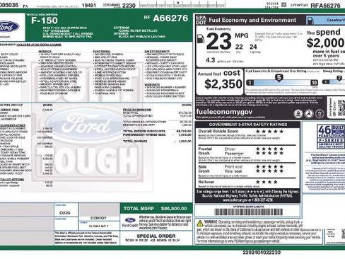 Certified 2024 Ford F150 Platinum w/ Equipment Group 702A High AWD/4WD image 32