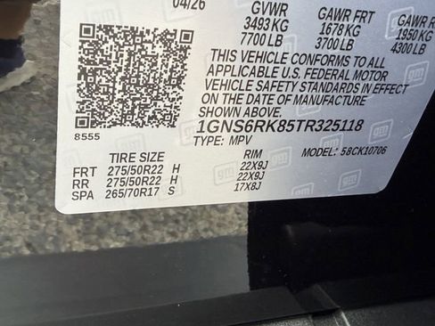 New 2026 Chevrolet Tahoe RST AWD/4WD image 23