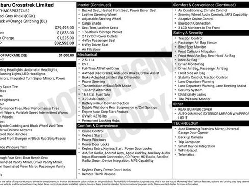 Used 2023 Subaru Crosstrek 2.5i Limited w/ Moonroof Package image 19