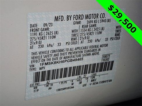 Used 2023 Ford Explorer ST-Line w/ Class IV Trailer Tow Package image 28