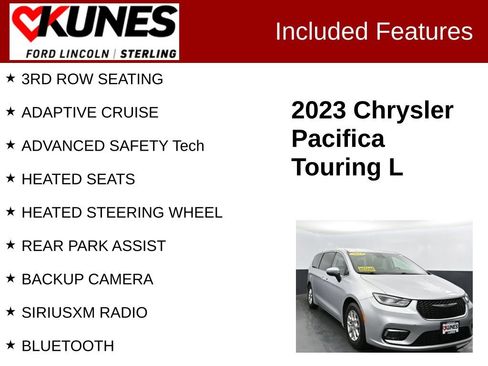 Used 2023 Chrysler Pacifica Touring-L FWD image 2