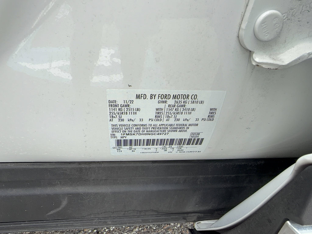 Certified 2022 Ford Explorer XLT RWD image 33