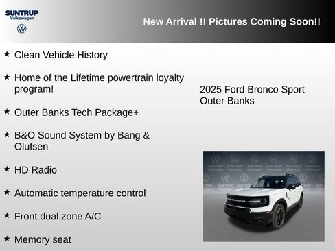 Used 2025 Ford Bronco Sport Outer Banks w/ Outer Banks Tech Package+ image 5