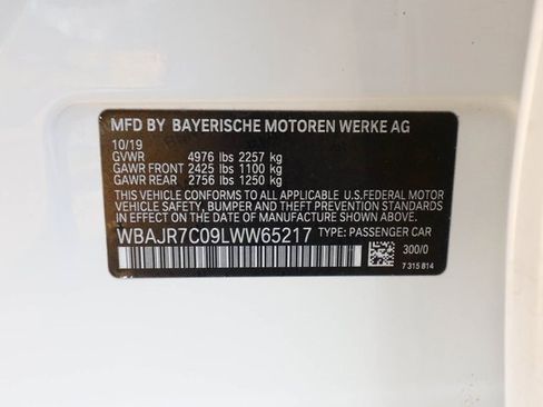 Used 2020 BMW 530i xDrive 530i xDrive w/ Convenience Package image 60