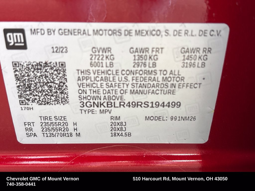 Used 2024 Chevrolet Blazer Premier w/ LPO, Floor Liner Package AWD/4WD image 33