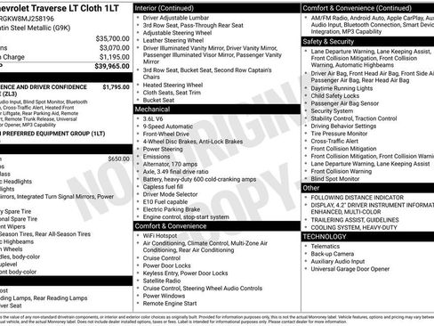 Used 2021 Chevrolet Traverse LT image 27